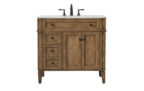 Elegant Decor VF12536DW 36 inch single bathroom vanity in driftwood Elegant Decor VF12536DW 36 inch single bathroom vanity in driftwood