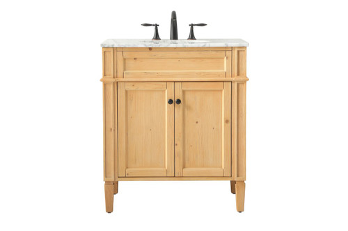 Elegant Decor VF12530NW 30 inch single bathroom vanity in natural wood Elegant Decor VF12530NW 30 inch single bathroom vanity in natural wood