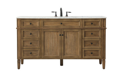 Elegant Decor VF12560DW 60 inch single bathroom vanity in driftwood