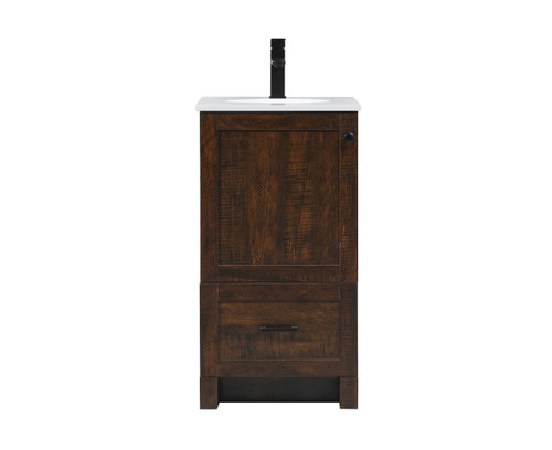 Elegant Decor VF2818EX 18 inch single bathroom vanity in expresso Elegant Decor VF2818EX 18 inch single bathroom vanity in expresso