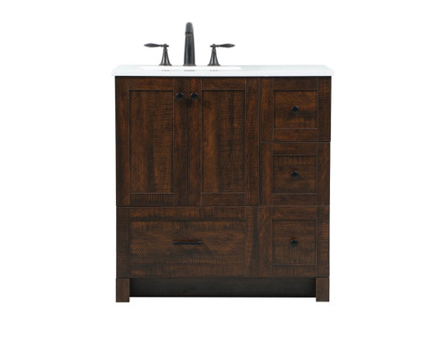 Elegant Decor VF2832EX 32 inch single bathroom vanity in expresso Elegant Decor VF2832EX 32 inch single bathroom vanity in expresso