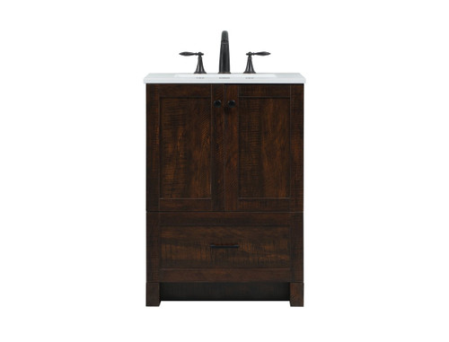 Elegant Decor VF2824EX 24 inch single bathroom vanity in expresso