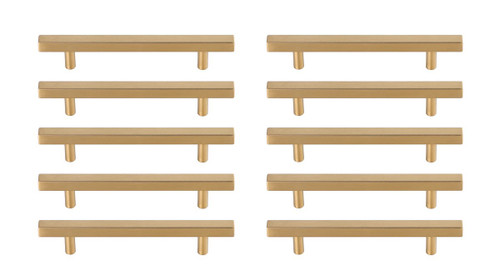 Elegant Decor PL402-5-BR-10PK Dior 5" Center to Center Brass Bar Pull Multipack (set of 10) Elegant Decor PL402-5-BR-10PK Dior 5" Center to Center Brass Bar Pull Multipack (set of 10)