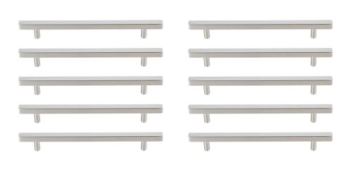 Elegant Decor PL402-7-NK-10PK Dior 7-9/16" Center to Center Brushed Nickel Bar Pull Multipack (set of 10) Elegant Decor PL402-7-NK-10PK Dior 7-9/16" Center to Center Brushed Nickel Bar Pull Multipack (set of 10)