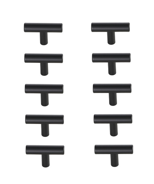 Elegant Decor PL400-1-MB-10PK Quinn Matte Black T Bar Pull Multipack (set of 10) Elegant Decor PL400-1-MB-10PK Quinn Matte Black T Bar Pull Multipack (set of 10)