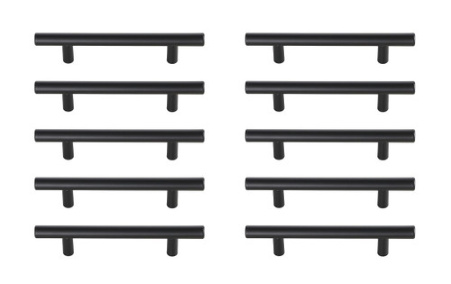 Elegant Decor PL400-4-MB-10PK Quinn 4" Center to Center Matte Black Bar Pull Multipack (set of 10) Elegant Decor PL400-4-MB-10PK Quinn 4" Center to Center Matte Black Bar Pull Multipack (set of 10)