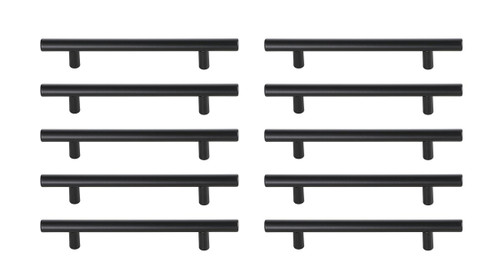 Elegant Decor PL400-5-MB-10PK Quinn 5" Center to Center Matte Black Bar Pull Multipack (set of 10) Elegant Decor PL400-5-MB-10PK Quinn 5" Center to Center Matte Black Bar Pull Multipack (set of 10)