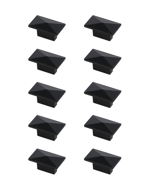 Elegant Decor KB2026-MB-10PK Perry 2" Matte Black Rectangle Knob Multipack (Set of 10) Elegant Decor KB2026-MB-10PK Perry 2" Matte Black Rectangle Knob Multipack (Set of 10)