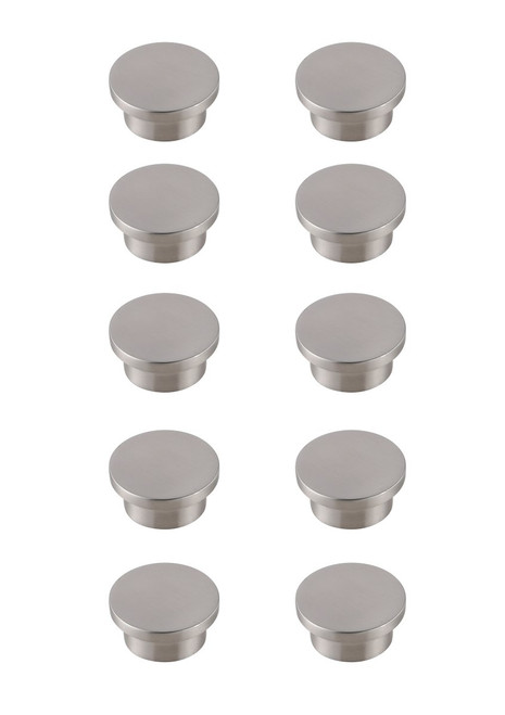Elegant Decor KB2009-NK-10PK Trovon 1.6" Diameter Brushed Nickel Oversize Round Knob Multipack (Set of 10) Elegant Decor KB2009-NK-10PK Trovon 1.6" Diameter Brushed Nickel Oversize Round Knob Multipack (Set of 10)