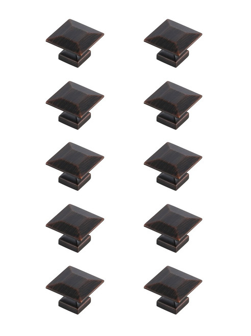 Elegant Decor KB2025-ORB-10PK Cecil 1.3" Oil-rubbed Bronze Square Knob Multipack (Set of 10) Elegant Decor KB2025-ORB-10PK Cecil 1.3" Oil-rubbed Bronze Square Knob Multipack (Set of 10)