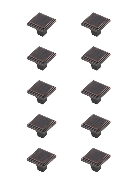 Elegant Decor KB2012-ORB-10PK Wilow 1" Oil-rubbed Bronze Square Knob Multipack (Set of 10) Elegant Decor KB2012-ORB-10PK Wilow 1" Oil-rubbed Bronze Square Knob Multipack (Set of 10)
