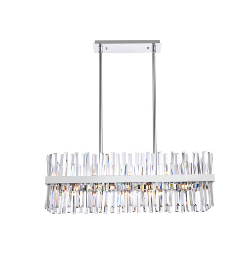 Elegant Lighting 6200G36C Serephina 36 inch crystal rectangle chandelier light in chrome Elegant Lighting 6200G36C Serephina 36 inch crystal rectangle chandelier light in chrome