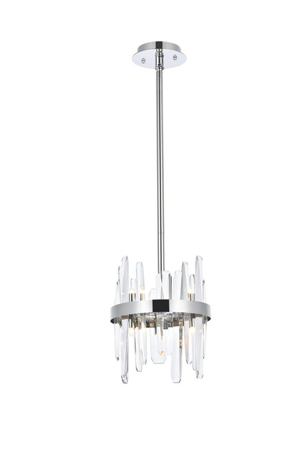 Elegant Lighting 2200D10C Serena 10 inch crystal round pendant in chrome Elegant Lighting 2200D10C Serena 10 inch crystal round pendant in chrome