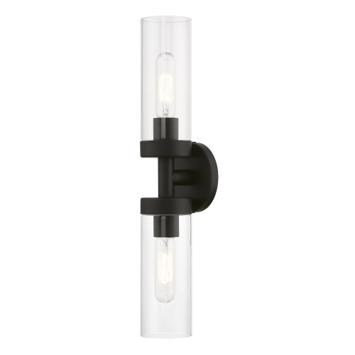 LIVEX LIGHTING 16172-04 2 Light Black ADA Vanity Sconce LIVEX LIGHTING 16172-04 2 Light Black ADA Vanity Sconce