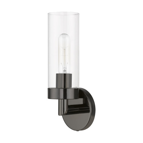 LIVEX LIGHTING 16171-46 1 Light Black Chrome ADA Single Sconce