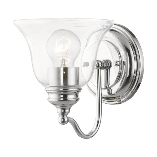 LIVEX LIGHTING 16931-05 1 Light Polished Chrome Vanity Sconce LIVEX LIGHTING 16931-05 1 Light Polished Chrome Vanity Sconce