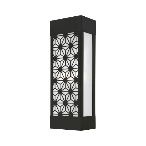 LIVEX LIGHTING 24322-04 2 Light Black Outdoor ADA Sconce