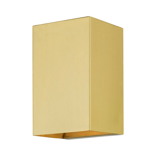 LIVEX LIGHTING 24671-32 1 Light Satin Gold Outdoor / Indoor ADA Small Sconce LIVEX LIGHTING 24671-32 1 Light Satin Gold Outdoor / Indoor ADA Small Sconce