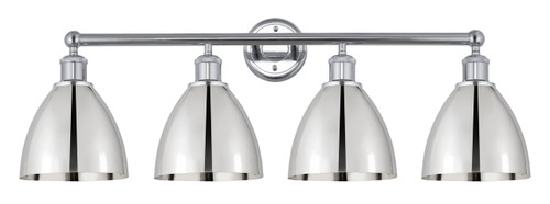 INNOVATIONS 616-4W-PC-MBD-75-PC Metal Bristol 4 Light 34.5 inch Bath Vanity Light Polished Chrome