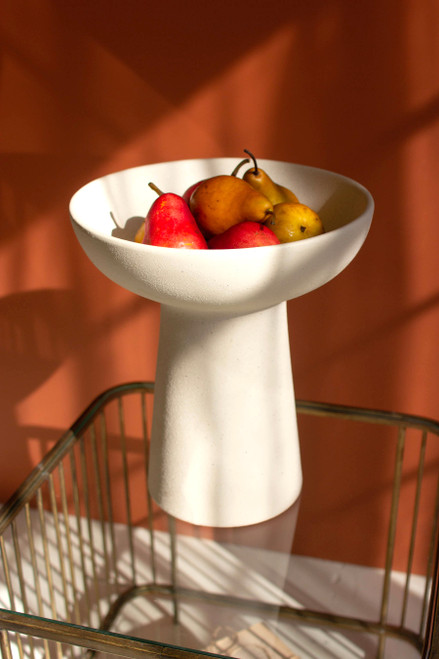 KALALOU CHN1230 CERAMIC COMPOTE - TALL