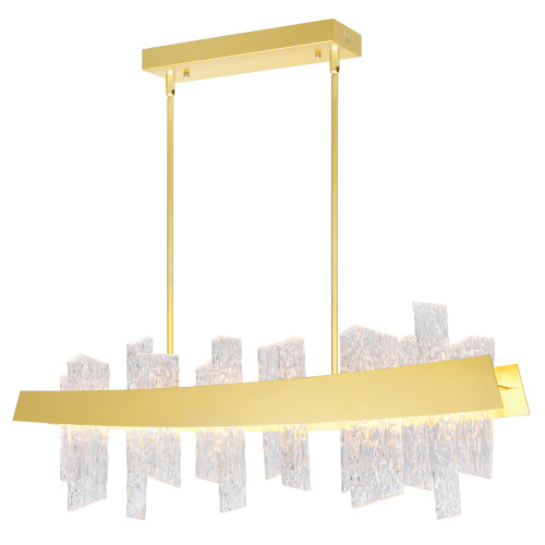 CWI LIGHTING 1246P39-602 Guadiana 39 in LED Satin Gold Chandelier