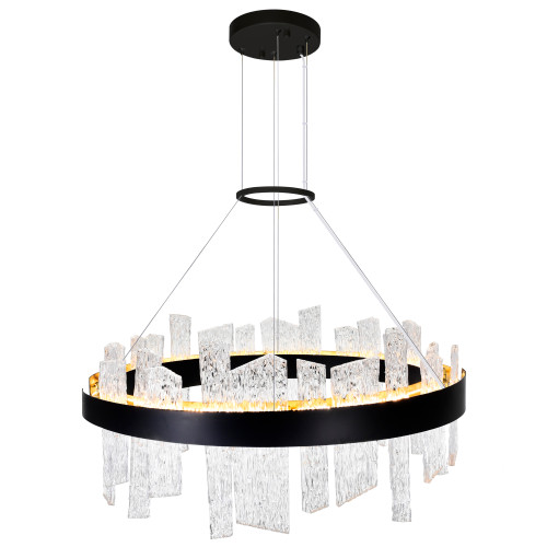 CWI LIGHTING 1246P32-101 Guadiana 32 in LED Black Chandelier