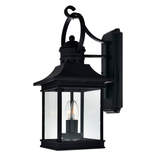 CWI LIGHTING 0416W9-B-2-101 Cleveland 2 Light Black Outdoor Wall Light