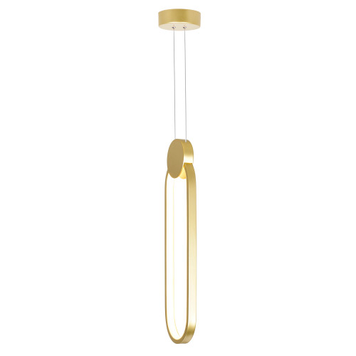 CWI LIGHTING 1297P4-1-602 Pulley 4 in LED Satin Gold Mini Pendant