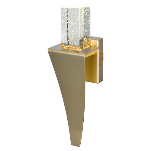 CWI LIGHTING 1502W5-1-602 Catania LED Integrated Satin Gold Wall Light