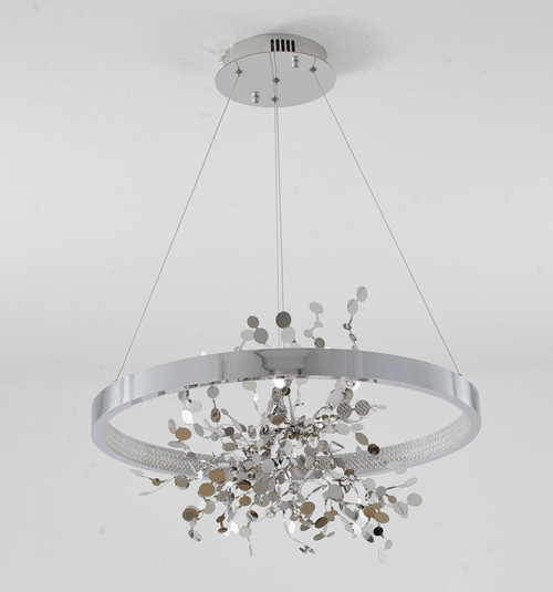 BETHEL INTERNATIONAL GL351C24CH 1-Light Chandelier, Chrome BETHEL INTERNATIONAL GL351C24CH 1-Light Chandelier, Chrome