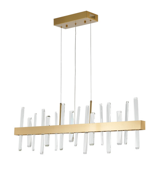 BETHEL INTERNATIONAL FT72C47G-1 1-Light Chandelier, Gold BETHEL INTERNATIONAL FT72C47G-1 1-Light Chandelier, Gold