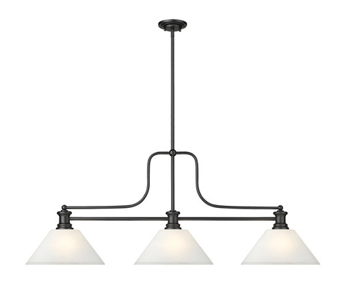 Z-LITE 725-3MB-AWL14 3 Light Billiard, Matte Black Z-LITE 725-3MB-AWL14 3 Light Billiard, Matte Black