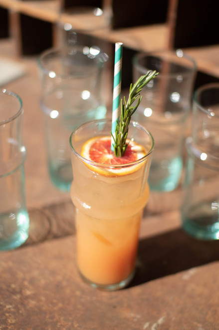 KALALOU CRL6081 Tall Recycled Moroccan Style Tea Glass KALALOU CRL6081 Tall Recycled Moroccan Style Tea Glass