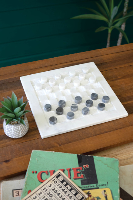 KALALOU NART1164 Marble Checkers KALALOU NART1164 Marble Checkers