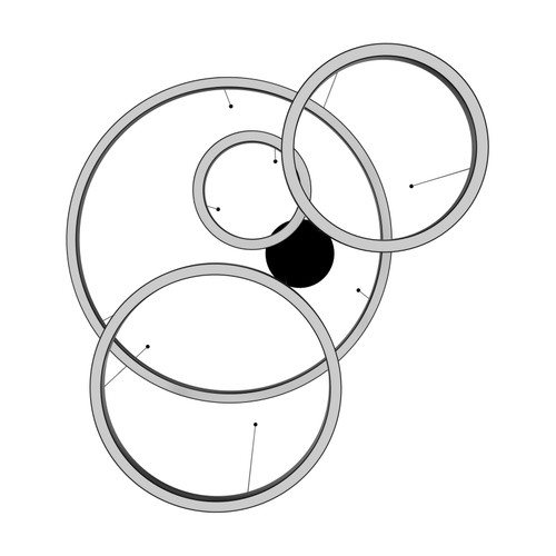 AVENUE LIGHTING HF4444-BK HANGING CHANDELIER, POLISHED BLACK AVENUE LIGHTING HF4444-BK HANGING CHANDELIER, POLISHED BLACK