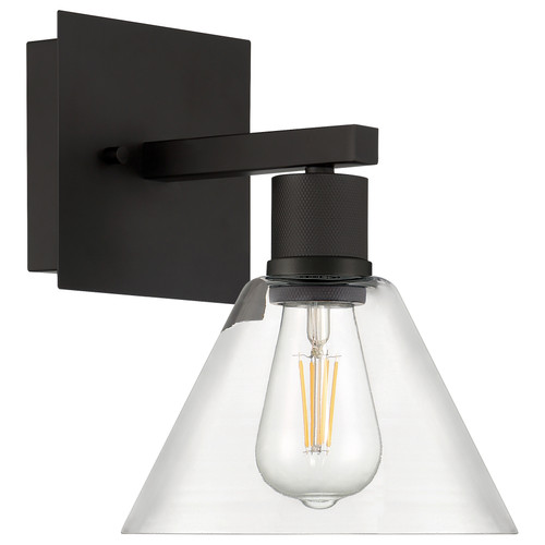 ACCESS LIGHTING 63143LEDDLP-MBL/CLR 1-Light Martini LED Wall Sconce, Matte Black ACCESS LIGHTING 63143LEDDLP-MBL/CLR 1-Light Martini LED Wall Sconce, Matte Black