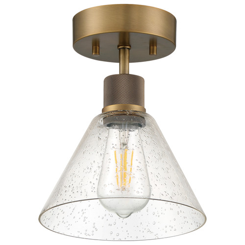 ACCESS LIGHTING 63146LEDDLP-ABB/SDG 1-Light Martini LED Semi-Flush, Antique Brushed Brass ACCESS LIGHTING 63146LEDDLP-ABB/SDG 1-Light Martini LED Semi-Flush, Antique Brushed Brass