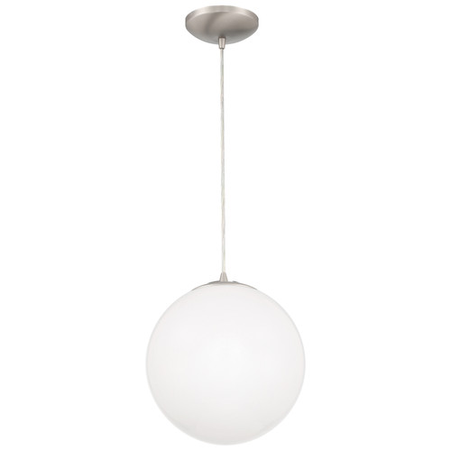 ACCESS LIGHTING 23941-BS/OPL 1-Light Pendant, Brushed Steel