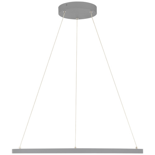 ACCESS LIGHTING 52069LEDD-GRY/ACR 1-Light Dual Voltage LED Pendant, Gray