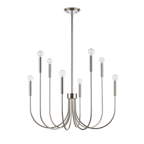 ELK HOME EC89895/8 Ulla 28'' Wide 8-Light Chandelier - Polished Nickel