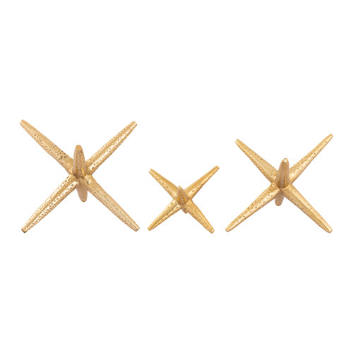 ELK HOME S0807-8741/S3 Star Jacks Decorative Object - Set of 3