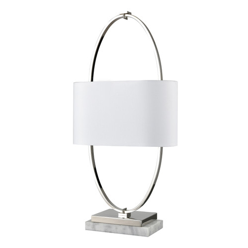 ELK HOME H0019-9571 Gosforth 32'' High 1-Light Table Lamp - Polished Nickel