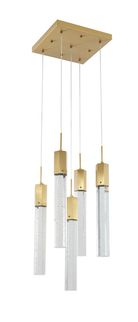 BETHEL INTERNATIONAL ADS27C14G 5-Light Chandelier, Brass