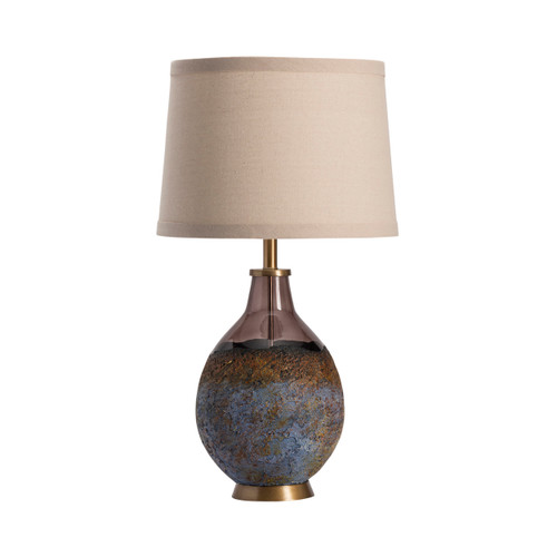 CRESTVIEW COLLECTION CVIDZA035 Kai Molten Earth Texture Table Lamp with Special Finial
