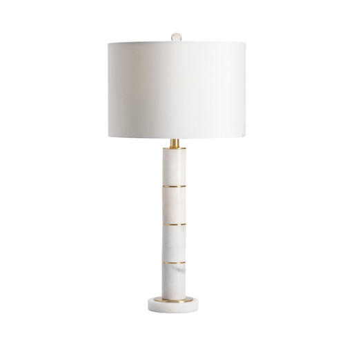CRESTVIEW COLLECTION CVAVP614 Marble Column Table Lamp