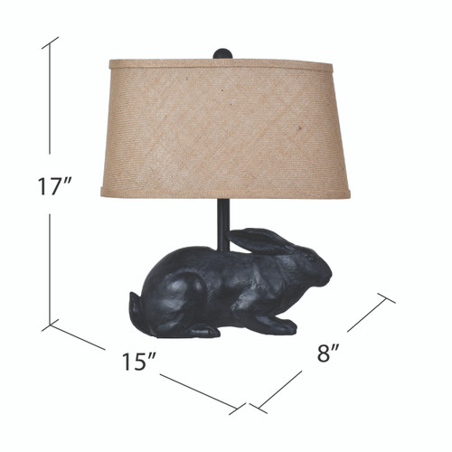 CRESTVIEW COLLECTION CVAVP591 Rabbit Table Lamp