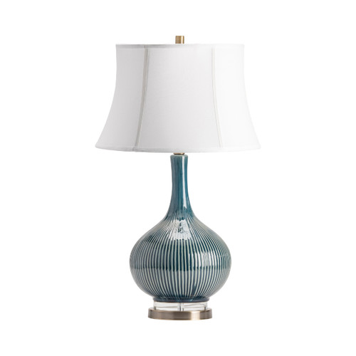 CRESTVIEW COLLECTION CVAZP028A Sawyer Teal Table Lamp