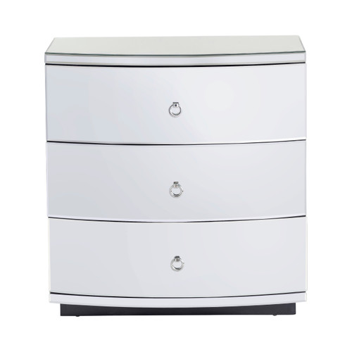 CRESTVIEW COLLECTION CVFZR1825 Millenium Bent Mirror 3 Drawer Chest