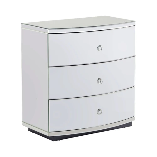 CRESTVIEW COLLECTION CVFZR1825 Millenium Bent Mirror 3 Drawer Chest