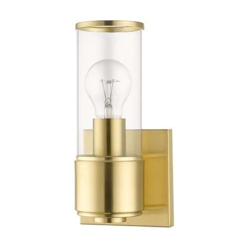 LIVEX LIGHTING 17141-12 1 Light Satin Brass ADA Sconce